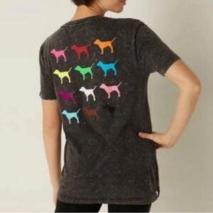 Pink VS One Size Dog Print Top